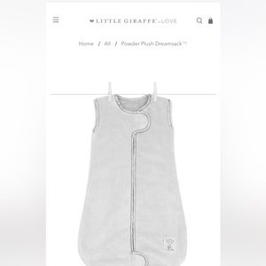 Little Giraffe Powder Plush Dreamsack Wearable Sleeping Blanket/sleep sack